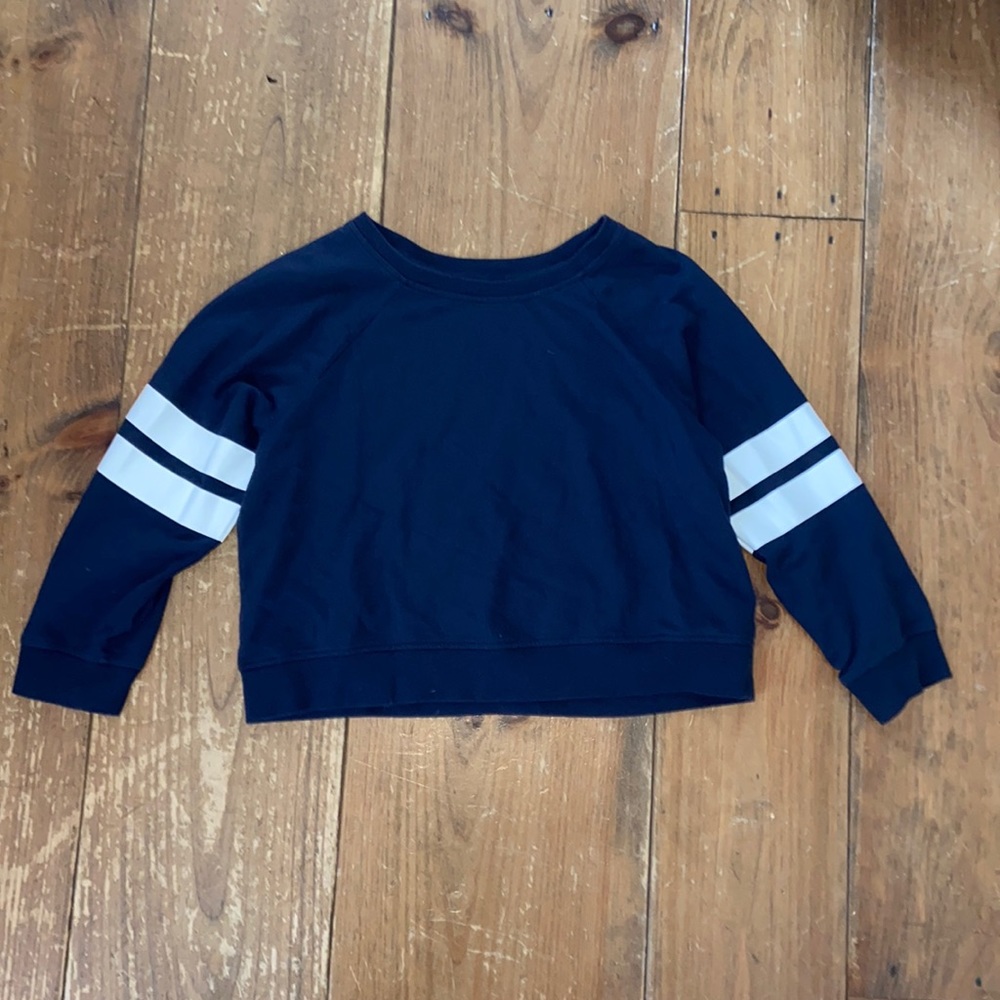 Forever 21 - blue cropped crew neck (L)